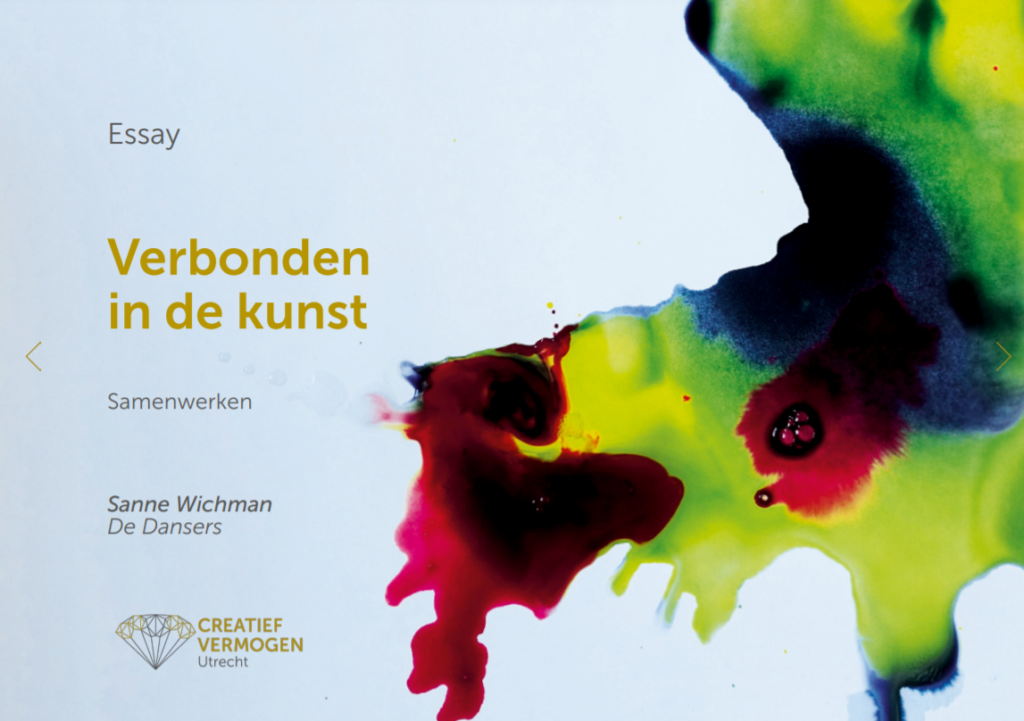 Cover van het Essay verbonden in de kunst